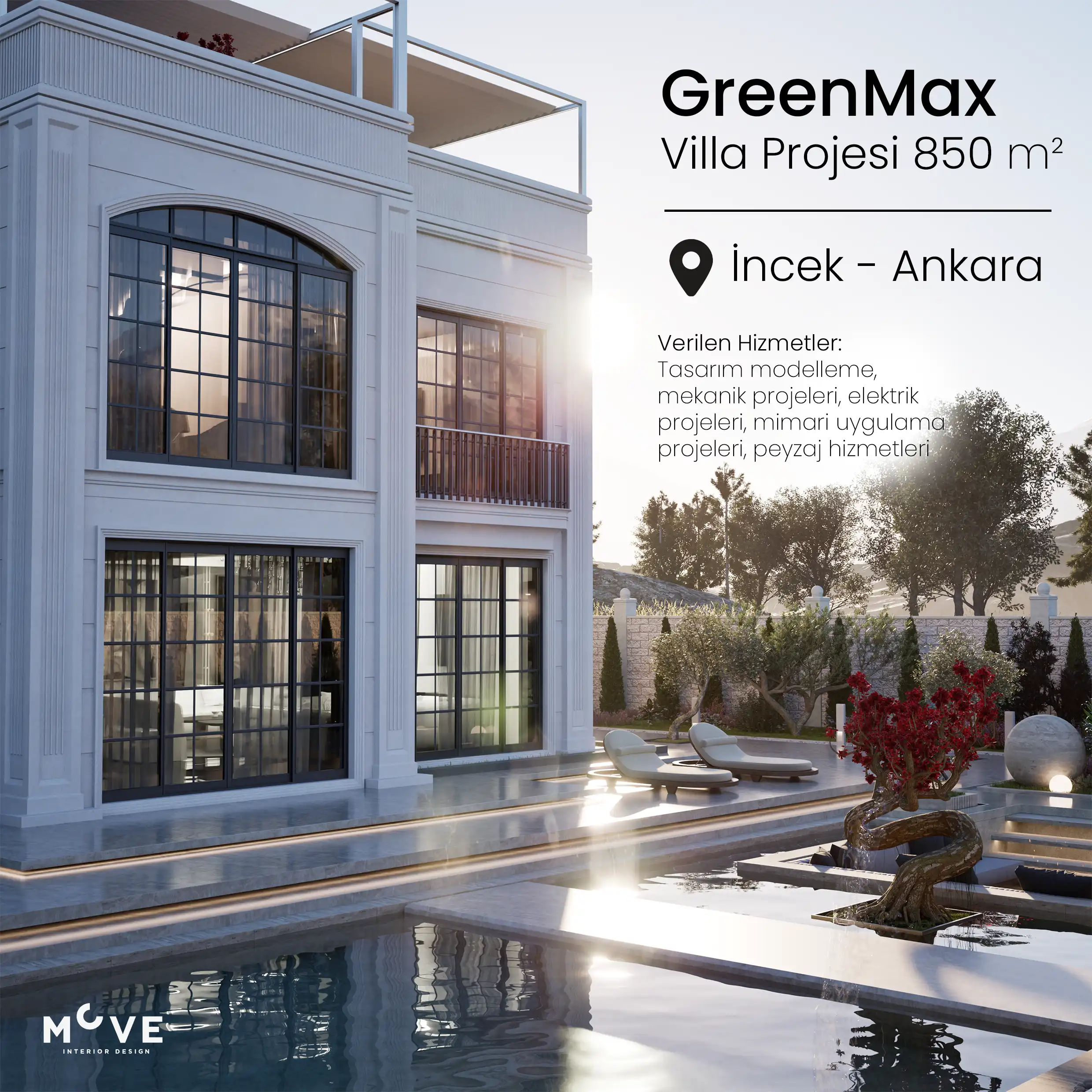 GreenMax - Anahtar Teslim Modern Villa İç Tasarım Projesi