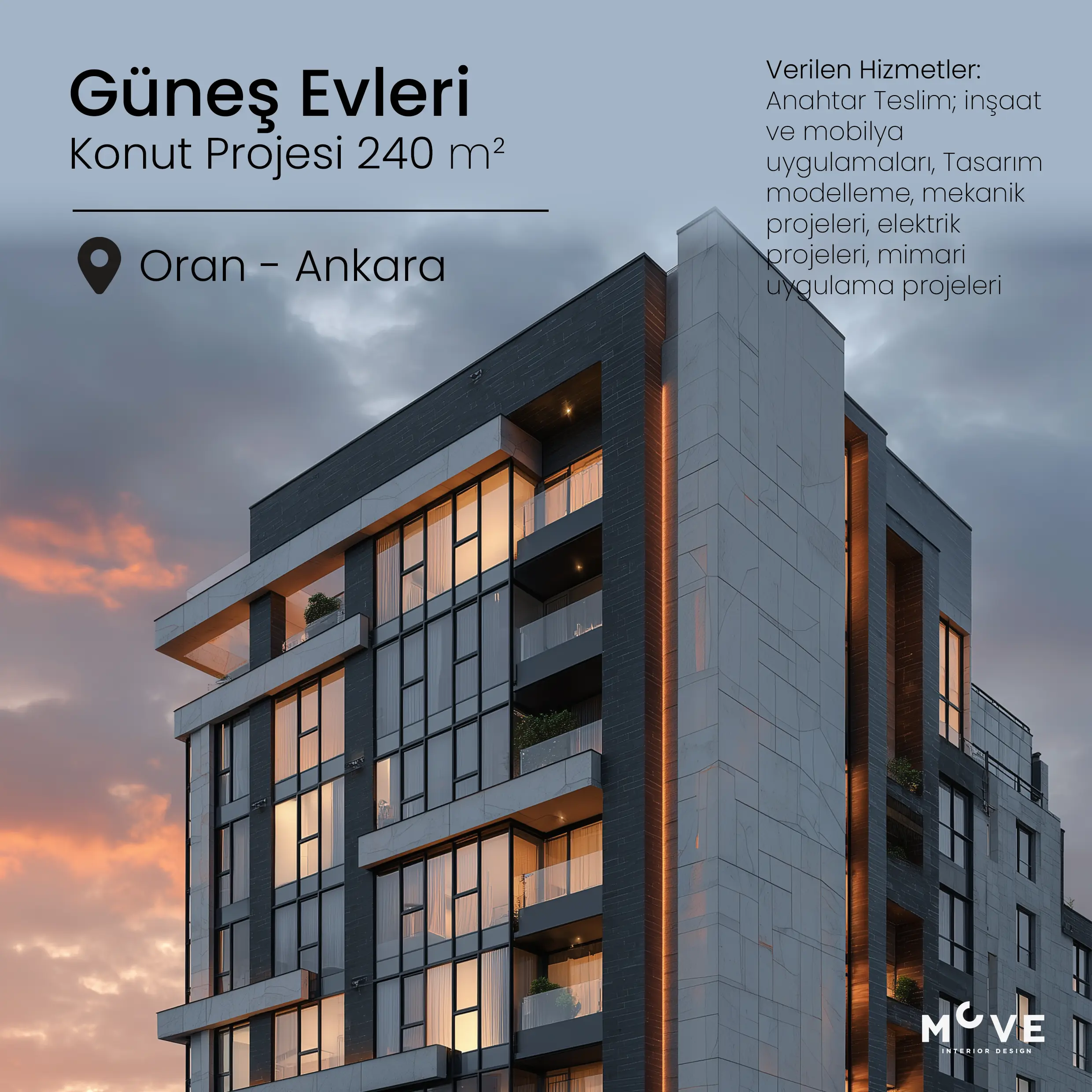 Güneş Konutları / Konut Projesi