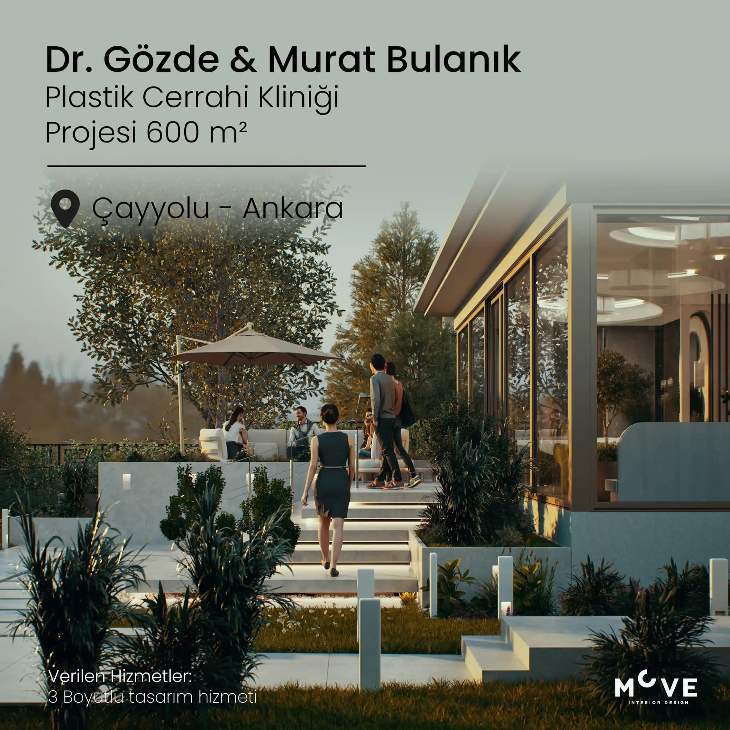 Dr. Gözde & Dr. Murat Bulanık - Anahtar Teslim Plastik Cerrahi Kliniği Peyzaj ve İç Tasarım Projesi