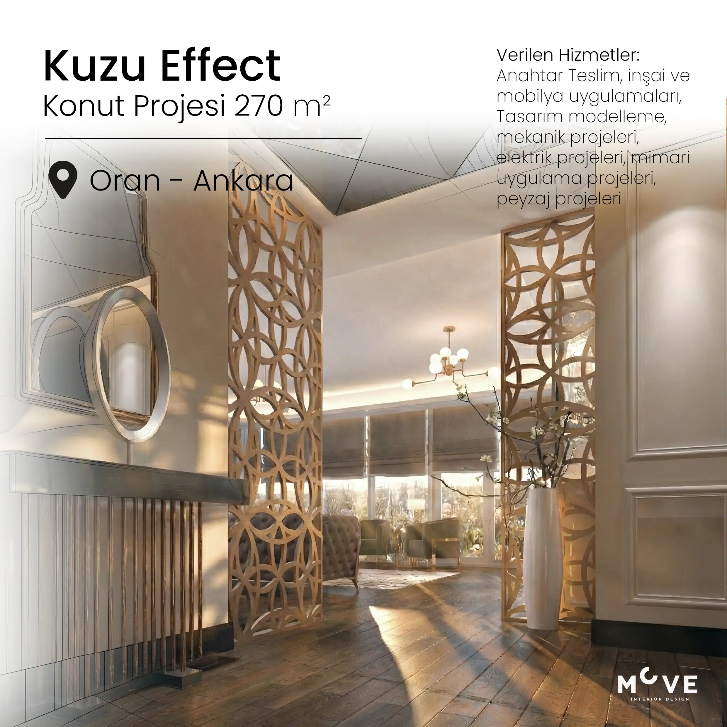 Kuzu Effect - Anahtar Teslim Konut İç Tasarım Projesi
